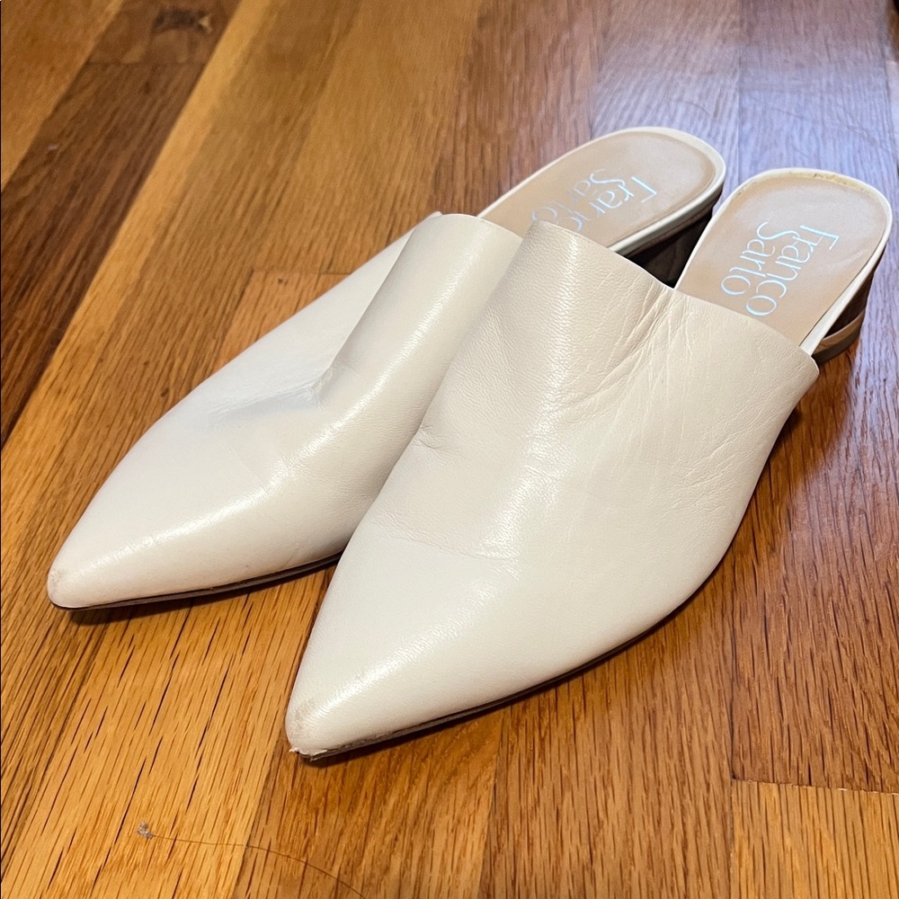 Franco Sarto Women's White Mules - Picture 3 of 3